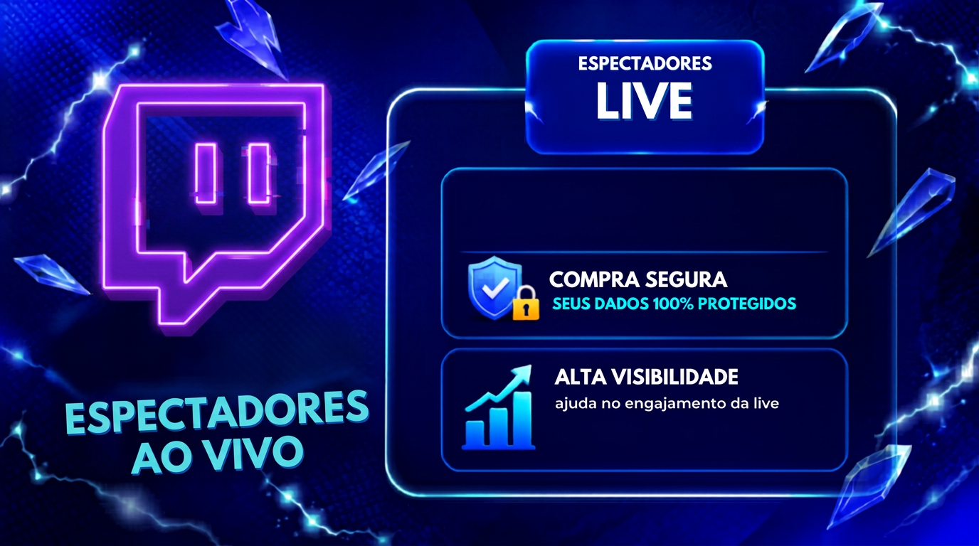 Pacote 50 Espectadores em Live — 1 hora — Twitch