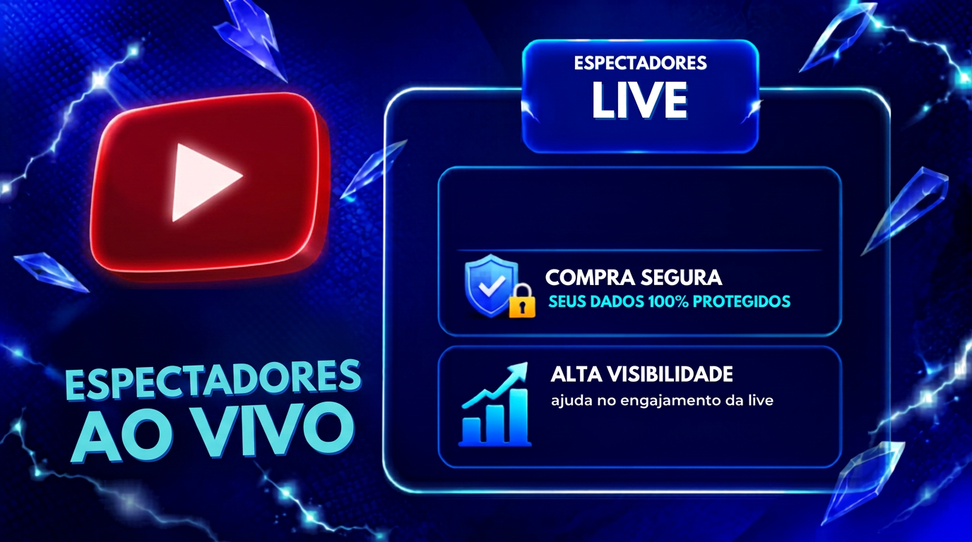 Pacote 50 Espectadores em Live — 1 hora — YouTube